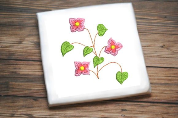Cute Pink Flowers Leaves