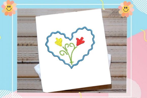 Heart with Flowers