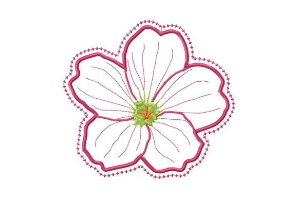 Pink Flower Applique
