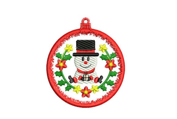Snowman Embroidery Design